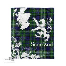 Tartan Plaid Fleece Blanket Tartan Blanket Thistle and Lion Scottish Clan MacNeill Of Colonsay Hunting Plaid Blanket, tartan blanket, plaid blanket, red plaid blanket, buffalo plaid blanket, green plaid blanket, plaid fleece blanket, blue plaid blanket, red tartan blanket, tartan plaid blanket, black and white plaid blanket, christmas plaid blanket, orange plaid blanket, tartan plaid throw blanket, pink plaid blanket, brown plaid blanket, buffalo check blanket