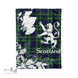 Tartan Plaid Fleece Blanket Tartan Blanket Thistle and Lion Scottish Clan MacNeill Of Colonsay Hunting Plaid Blanket, tartan blanket, plaid blanket, red plaid blanket, buffalo plaid blanket, green plaid blanket, plaid fleece blanket, blue plaid blanket, red tartan blanket, tartan plaid blanket, black and white plaid blanket, christmas plaid blanket, orange plaid blanket, tartan plaid throw blanket, pink plaid blanket, brown plaid blanket, buffalo check blanket