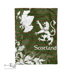 Tartan Plaid Fleece Blanket Tartan Blanket Thistle and Lion Scottish Clan MacAlister of Glenbarr Hunting Plaid Blanket, tartan blanket, plaid blanket, red plaid blanket, buffalo plaid blanket, green plaid blanket, plaid fleece blanket, blue plaid blanket, red tartan blanket, tartan plaid blanket, black and white plaid blanket, christmas plaid blanket, orange plaid blanket, tartan plaid throw blanket, pink plaid blanket, brown plaid blanket, buffalo check blanket