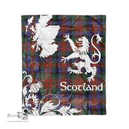 Tartan Plaid Fleece Blanket Tartan Blanket Thistle and Lion Scottish Clan MacDuff Hunting Modern Plaid Blanket, tartan blanket, plaid blanket, red plaid blanket, buffalo plaid blanket, green plaid blanket, plaid fleece blanket, blue plaid blanket, red tartan blanket, tartan plaid blanket, black and white plaid blanket, christmas plaid blanket, orange plaid blanket, tartan plaid throw blanket, pink plaid blanket, brown plaid blanket, buffalo check blanket