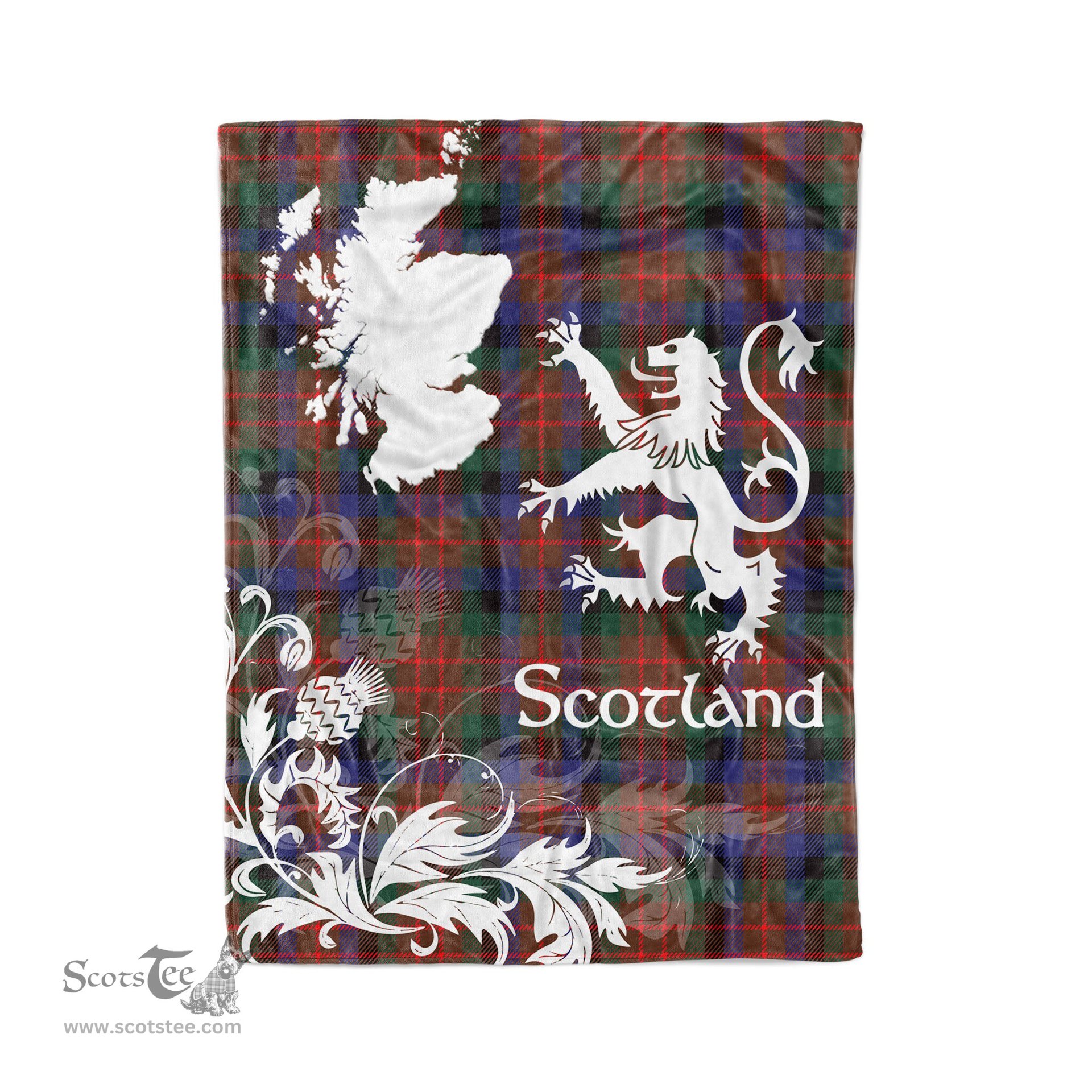 Tartan Plaid Fleece Blanket Tartan Blanket Thistle and Lion Scottish Clan MacDuff Hunting Modern Plaid Blanket, tartan blanket, plaid blanket, red plaid blanket, buffalo plaid blanket, green plaid blanket, plaid fleece blanket, blue plaid blanket, red tartan blanket, tartan plaid blanket, black and white plaid blanket, christmas plaid blanket, orange plaid blanket, tartan plaid throw blanket, pink plaid blanket, brown plaid blanket, buffalo check blanket