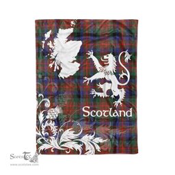 Tartan Plaid Fleece Blanket Tartan Blanket Thistle and Lion Scottish Clan MacDuff Hunting Modern Plaid Blanket, tartan blanket, plaid blanket, red plaid blanket, buffalo plaid blanket, green plaid blanket, plaid fleece blanket, blue plaid blanket, red tartan blanket, tartan plaid blanket, black and white plaid blanket, christmas plaid blanket, orange plaid blanket, tartan plaid throw blanket, pink plaid blanket, brown plaid blanket, buffalo check blanket