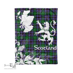 Tartan Plaid Fleece Blanket Tartan Blanket Thistle and Lion Scottish Clan Hunter of Peeblesshire Plaid Blanket, tartan blanket, plaid blanket, red plaid blanket, buffalo plaid blanket, green plaid blanket, plaid fleece blanket, blue plaid blanket, red tartan blanket, tartan plaid blanket, black and white plaid blanket, christmas plaid blanket, orange plaid blanket, tartan plaid throw blanket, pink plaid blanket, brown plaid blanket, buffalo check blanket