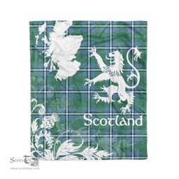 Tartan Plaid Fleece Blanket Tartan Blanket Thistle and Lion Scottish Clan Irvine Plaid Blanket, tartan blanket, plaid blanket, red plaid blanket, buffalo plaid blanket, green plaid blanket, plaid fleece blanket, blue plaid blanket, red tartan blanket, tartan plaid blanket, black and white plaid blanket, christmas plaid blanket, orange plaid blanket, tartan plaid throw blanket, pink plaid blanket, brown plaid blanket, buffalo check blanket