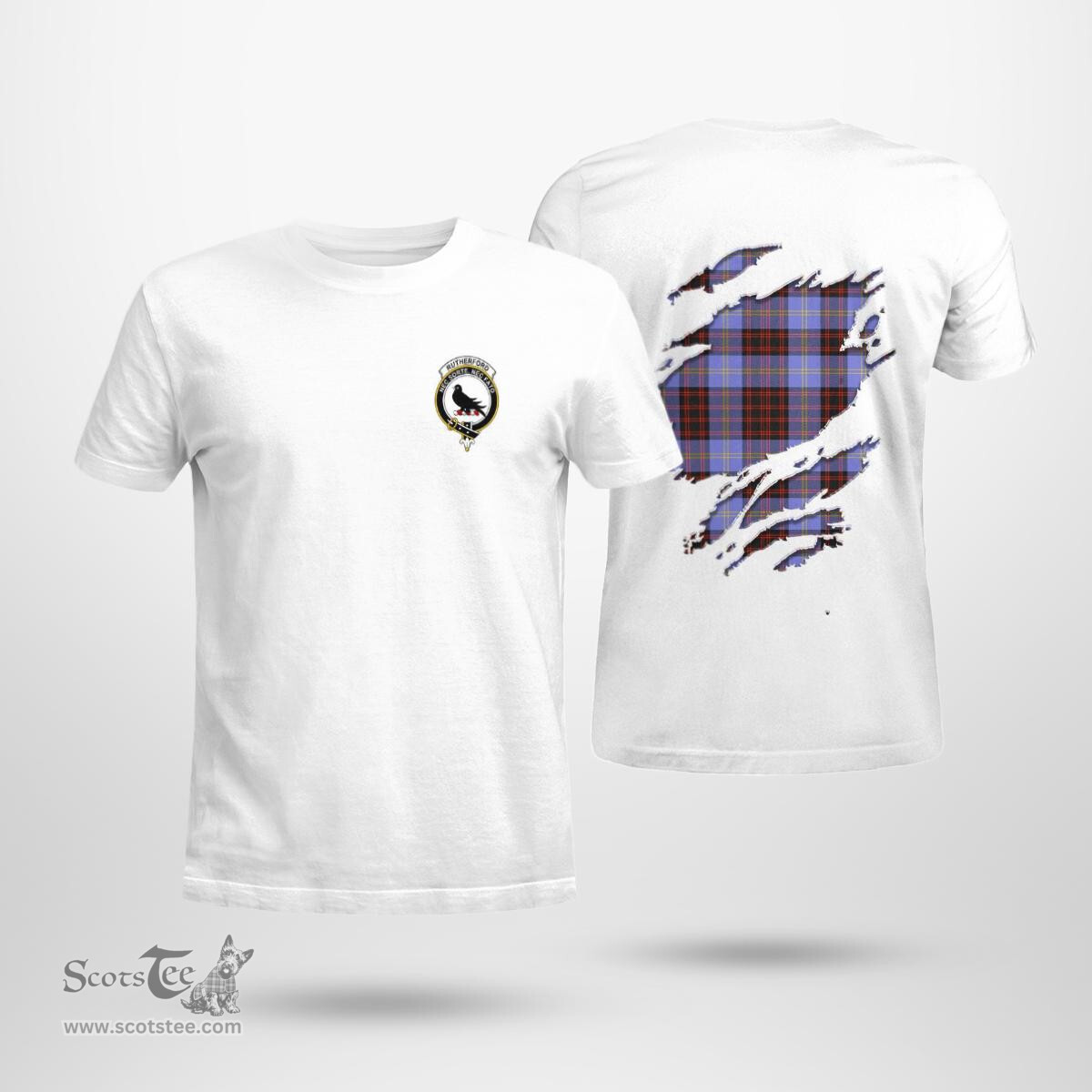 Scottish Rutherford Clan In Me Tartan T-shirt Scottish Plaid Tartan Plaid - ScotsTee - scotstee.com