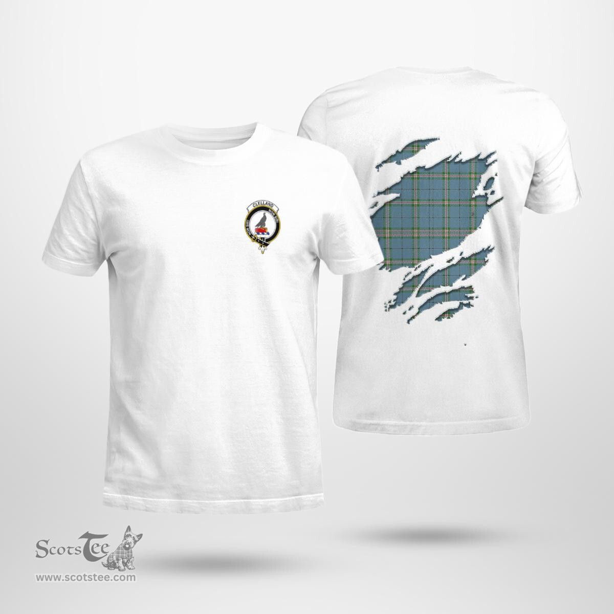Scottish Clelland Clan In Me Tartan T-shirt Scottish Plaid Tartan Plaid - ScotsTee - scotstee.com