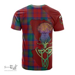 Scottish Byres (Byses) Clan Tartan with Thistle and Scotland Map Tartan Plaid T Shirt Scottish Plaid Tartan Plaid - ScotsTee - scotstee.com
