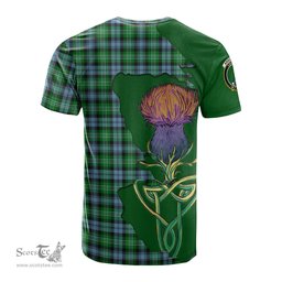 Scottish Arbuthnot Ancient Clan Tartan with Thistle and Scotland Map Tartan Plaid T Shirt Scottish Plaid Tartan Plaid - ScotsTee - scotstee.com