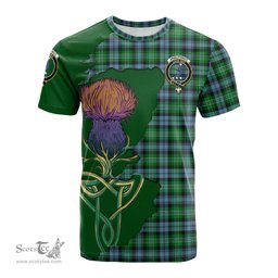 Scottish Arbuthnot Ancient Clan Tartan with Thistle and Scotland Map Tartan Plaid T Shirt Scottish Plaid Tartan Plaid - ScotsTee - scotstee.com