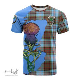 Scottish Anderson Ancient Clan Tartan with Thistle and Scotland Map Tartan Plaid T Shirt Scottish Plaid Tartan Plaid - ScotsTee - scotstee.com