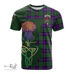 Scottish Armstrong Modern Clan Tartan with Thistle and Scotland Map Tartan Plaid T Shirt Scottish Plaid Tartan Plaid - ScotsTee - scotstee.com