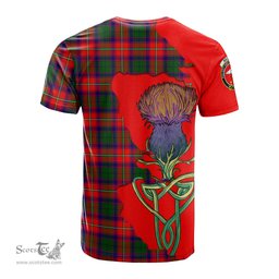 Scottish Belshes Clan Tartan with Thistle and Scotland Map Tartan Plaid T Shirt Scottish Plaid Tartan Plaid - ScotsTee - scotstee.com