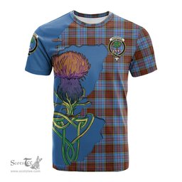 Scottish Anderson Modern Clan Tartan with Thistle and Scotland Map Tartan Plaid T Shirt Scottish Plaid Tartan Plaid - ScotsTee - scotstee.com