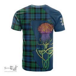 Scottish Black Watch Ancient Clan Tartan with Thistle and Scotland Map Tartan Plaid T Shirt Scottish Plaid Tartan Plaid - ScotsTee - scotstee.com