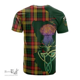 Scottish Buchanan Clan Tartan with Thistle and Scotland Map Tartan Plaid T Shirt Scottish Plaid Tartan Plaid - ScotsTee - scotstee.com