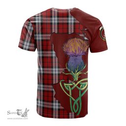 Scottish Brodie Dress Clan Tartan with Thistle and Scotland Map Tartan Plaid T Shirt Scottish Plaid Tartan Plaid - ScotsTee - scotstee.com