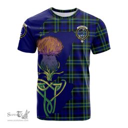 Scottish Arbuthnot Modern Clan Tartan with Thistle and Scotland Map Tartan Plaid T Shirt Scottish Plaid Tartan Plaid - ScotsTee - scotstee.com