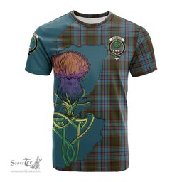 Scottish Anderson Clan Tartan with Thistle and Scotland Map Tartan Plaid T Shirt Scottish Plaid Tartan Plaid - ScotsTee - scotstee.com