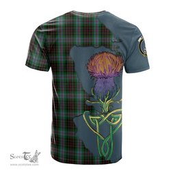 Scottish Brodie Hunting Clan Tartan with Thistle and Scotland Map Tartan Plaid T Shirt Scottish Plaid Tartan Plaid - ScotsTee - scotstee.com