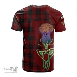 Scottish Cameron Black and Red Clan Tartan with Thistle and Scotland Map Tartan Plaid T Shirt Scottish Plaid Tartan Plaid - ScotsTee - scotstee.com
