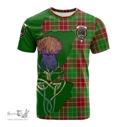 Scottish Baxter Modern Clan Tartan with Thistle and Scotland Map Tartan Plaid T Shirt Scottish Plaid Tartan Plaid - ScotsTee - scotstee.com
