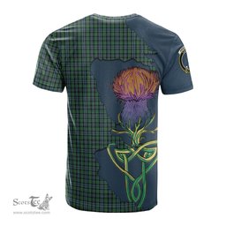 Scottish Arbuthnot Clan Tartan with Thistle and Scotland Map Tartan Plaid T Shirt Scottish Plaid Tartan Plaid - ScotsTee - scotstee.com