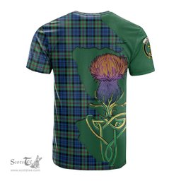 Scottish Baird Ancient Clan Tartan with Thistle and Scotland Map Tartan Plaid T Shirt Scottish Plaid Tartan Plaid - ScotsTee - scotstee.com