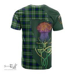 Scottish Blackadder Clan Tartan with Thistle and Scotland Map Tartan Plaid T Shirt Scottish Plaid Tartan Plaid - ScotsTee - scotstee.com