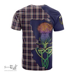 Scottish Cameron of Erracht Dress Clan Tartan with Thistle and Scotland Map Tartan Plaid T Shirt Scottish Plaid Tartan Plaid - ScotsTee - scotstee.com