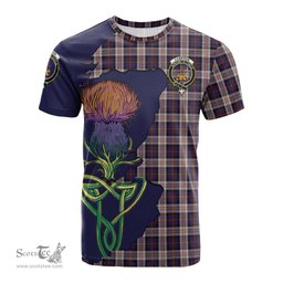 Scottish Cameron of Erracht Dress Clan Tartan with Thistle and Scotland Map Tartan Plaid T Shirt Scottish Plaid Tartan Plaid - ScotsTee - scotstee.com