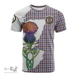 Scottish Boswell Clan Tartan with Thistle and Scotland Map Tartan Plaid T Shirt Scottish Plaid Tartan Plaid - ScotsTee - scotstee.com