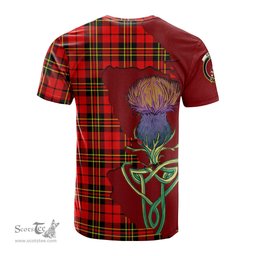 Scottish Brodie Modern Clan Tartan with Thistle and Scotland Map Tartan Plaid T Shirt Scottish Plaid Tartan Plaid - ScotsTee - scotstee.com