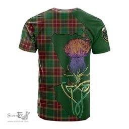 Scottish Baxter Clan Tartan with Thistle and Scotland Map Tartan Plaid T Shirt Scottish Plaid Tartan Plaid - ScotsTee - scotstee.com