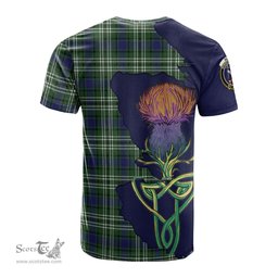 Scottish Blyth Clan Tartan with Thistle and Scotland Map Tartan Plaid T Shirt Scottish Plaid Tartan Plaid - ScotsTee - scotstee.com