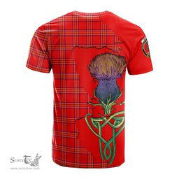Scottish Burnett Modern Clan Tartan with Thistle and Scotland Map Tartan Plaid T Shirt Scottish Plaid Tartan Plaid - ScotsTee - scotstee.com