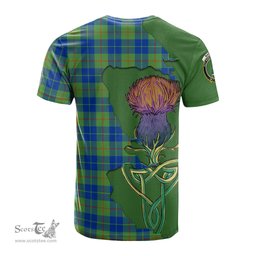 Scottish Barclay Hunting Ancient Clan Tartan with Thistle and Scotland Map Tartan Plaid T Shirt Scottish Plaid Tartan Plaid - ScotsTee - scotstee.com