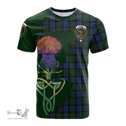 Scottish Baird Clan Tartan with Thistle and Scotland Map Tartan Plaid T Shirt Scottish Plaid Tartan Plaid - ScotsTee - scotstee.com