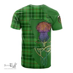 Scottish Boyle Clan Tartan with Thistle and Scotland Map Tartan Plaid T Shirt Scottish Plaid Tartan Plaid - ScotsTee - scotstee.com
