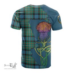 Scottish Ferguson Ancient Clan Tartan with Thistle and Scotland Map Tartan Plaid T Shirt Scottish Plaid Tartan Plaid - ScotsTee - scotstee.com