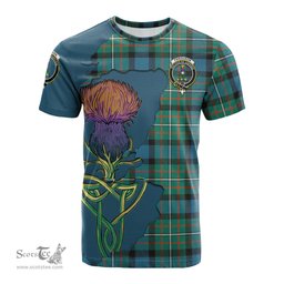 Scottish Ferguson Ancient Clan Tartan with Thistle and Scotland Map Tartan Plaid T Shirt Scottish Plaid Tartan Plaid - ScotsTee - scotstee.com