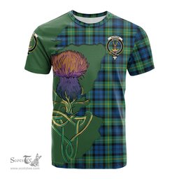 Scottish Gordon Ancient Clan Tartan with Thistle and Scotland Map Tartan Plaid T Shirt Scottish Plaid Tartan Plaid - ScotsTee - scotstee.com