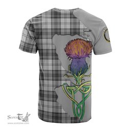 Scottish Glendinning Clan Tartan with Thistle and Scotland Map Tartan Plaid T Shirt Scottish Plaid Tartan Plaid - ScotsTee - scotstee.com