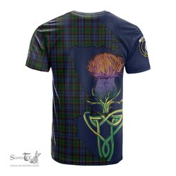 Scottish Fletcher Clan Tartan with Thistle and Scotland Map Tartan Plaid T Shirt Scottish Plaid Tartan Plaid - ScotsTee - scotstee.com