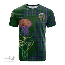 Scottish Douglas Green Clan Tartan with Thistle and Scotland Map Tartan Plaid T Shirt Scottish Plaid Tartan Plaid - ScotsTee - scotstee.com