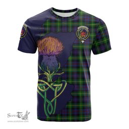 Scottish Farquharson Clan Tartan with Thistle and Scotland Map Tartan Plaid T Shirt Scottish Plaid Tartan Plaid - ScotsTee - scotstee.com