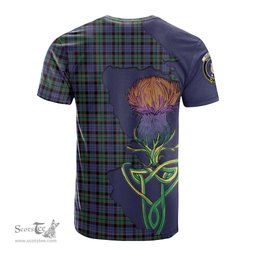 Scottish Fletcher Modern Clan Tartan with Thistle and Scotland Map Tartan Plaid T Shirt Scottish Plaid Tartan Plaid - ScotsTee - scotstee.com