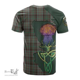 Scottish Cochrane Hunting Clan Tartan with Thistle and Scotland Map Tartan Plaid T Shirt Scottish Plaid Tartan Plaid - ScotsTee - scotstee.com