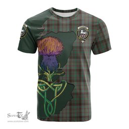 Scottish Cochrane Hunting Clan Tartan with Thistle and Scotland Map Tartan Plaid T Shirt Scottish Plaid Tartan Plaid - ScotsTee - scotstee.com