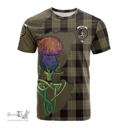 Scottish Dunlop Hunting Clan Tartan with Thistle and Scotland Map Tartan Plaid T Shirt Scottish Plaid Tartan Plaid - ScotsTee - scotstee.com