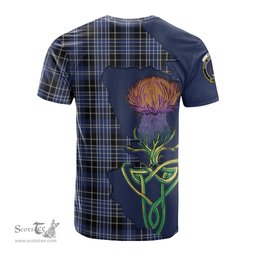Scottish Clark Clan Tartan with Thistle and Scotland Map Tartan Plaid T Shirt Scottish Plaid Tartan Plaid - ScotsTee - scotstee.com